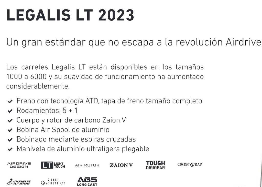 CARRETE DAIWA LEGALIS LT 2023 ROCK FISHING