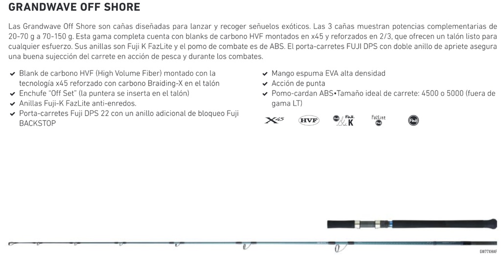 CAÑA DAIWA GRANDWAVE OFF SHORE