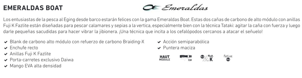 CAÑA DAIWA EMERALDAS BOAT