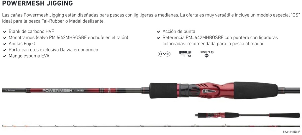 CAÑA DAIWA POWERMESH JIGGING