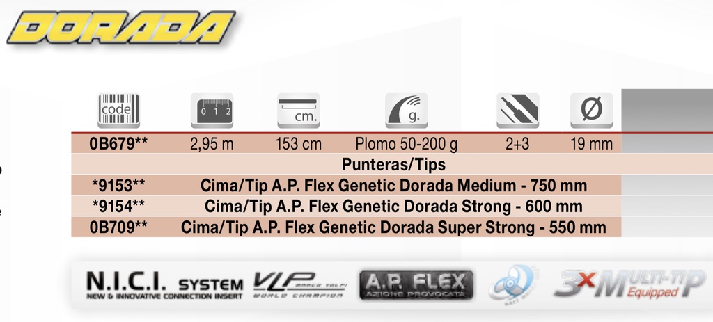 CAÑA TUBERTINI GENETIC DORADA 2.95 MTS