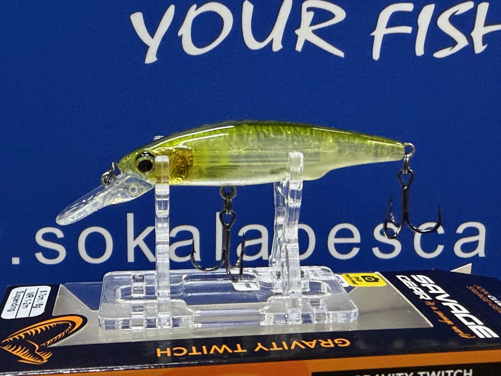 SAVAGE GEAR GRAVITY TWITHC MR SUSPENDING 6.7 CMS AYU GHOST