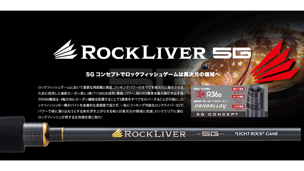 CAÑA MAJOR CRAFT  ROCKLIVER 5G (RV5-962M) 9´6" 5-30 GRS