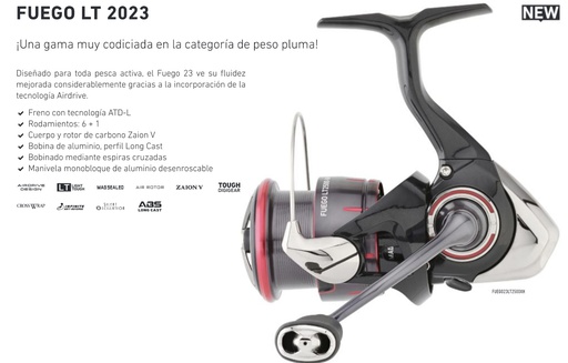 CARRETE DAIWA FUEGO LT 2023 ROCK FISHING