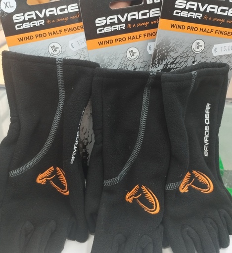 GUANTES SAVAGE GEAR WIND PRO HALF FINGER